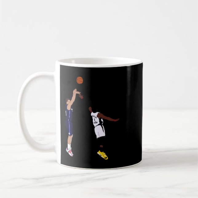 Taza De Café Luka Doncic Game Winner Over Los Angeles Clipp (Izquierda)
