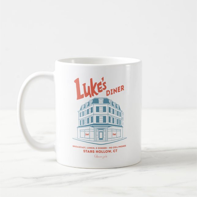 Taza De Café Luke’s Diner Stars Hollow Design (Izquierda)
