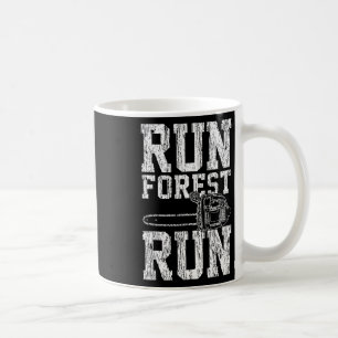 Taza De Café Lumberjack Chainsaw Run Forest Run Funny