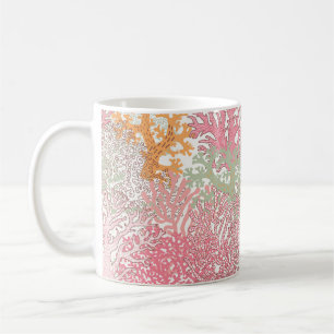 Taza De Café Luminoso patrón marino sin costura 
