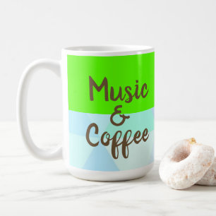 Taza De Café Luminoso y brillante Café y Música