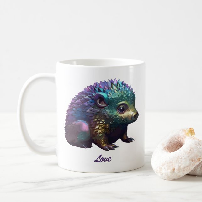 Taza De Café Lumos el edgehog (Con donut)