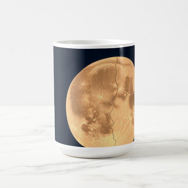 Taza De Café Luna Agrietada (Centro)