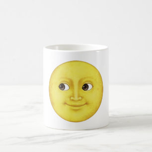 Taza De Café Luna Amarilla - Emoji