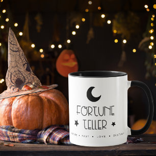 Taza de café Luna creciente y estrellas Adivina