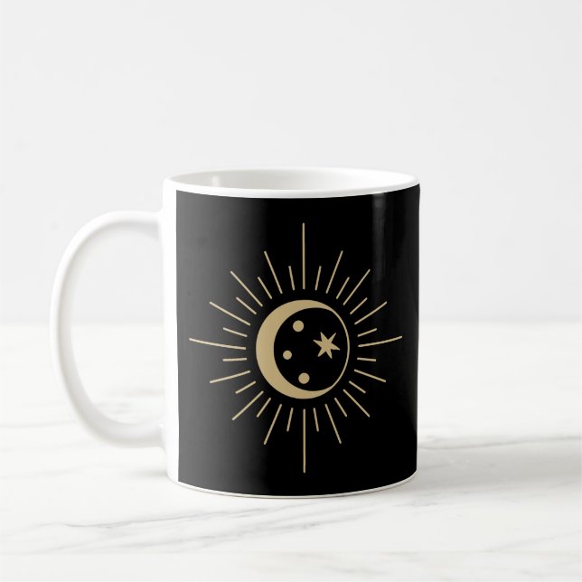 Taza De Café Luna Crescent Celestial Espiritual (Izquierda)