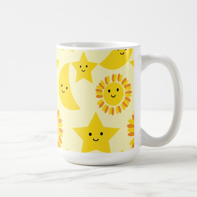 Taza De Café Luna de estrella solar (Derecha)