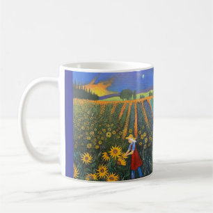 Taza De Café Luna de Girasoles