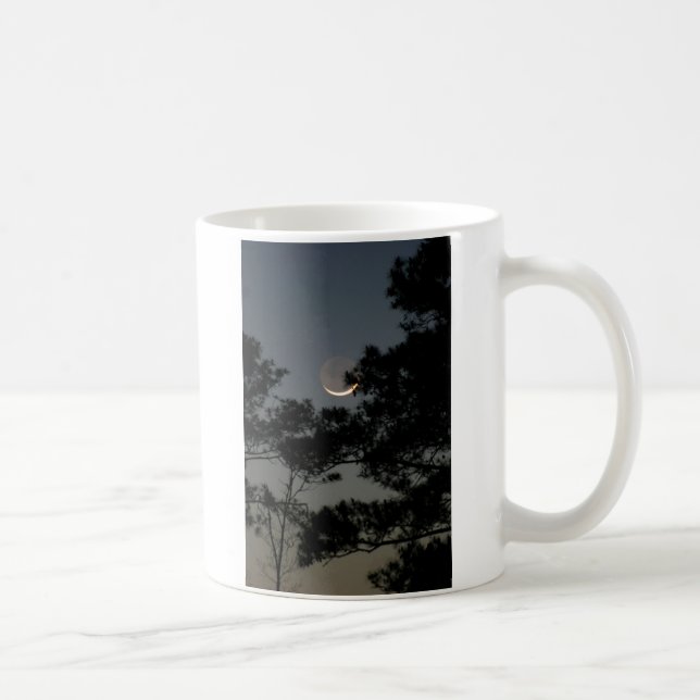 Taza De Café Luna de la claridad terrestre (Derecha)