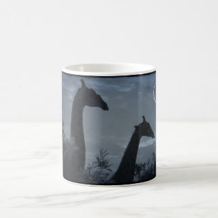 Taza De Café Luna de la jirafa