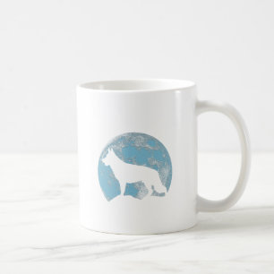 Taza De Café Luna del perro de pastor alemán