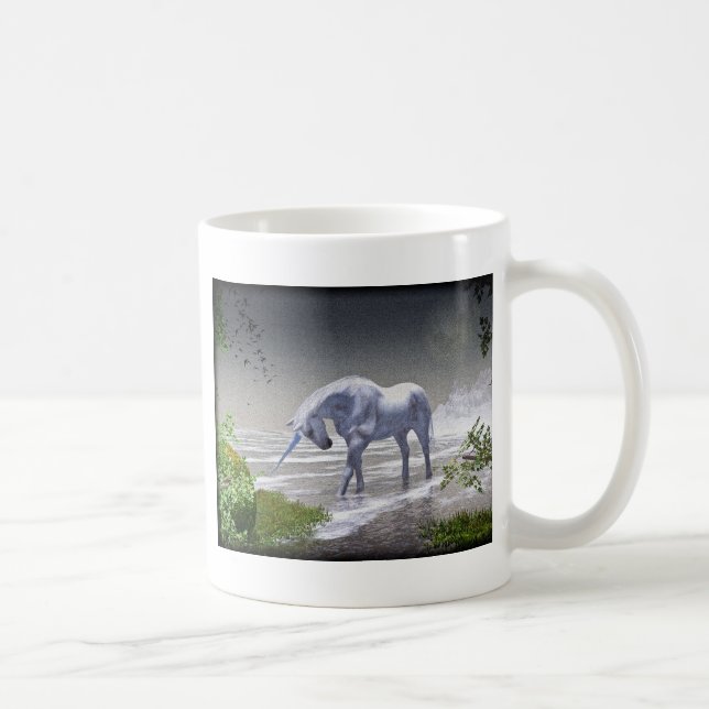 Taza De Café Luna del unicornio (Derecha)