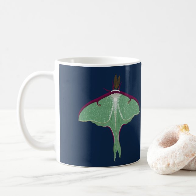 Taza De Café Luna Moth (Con donut)