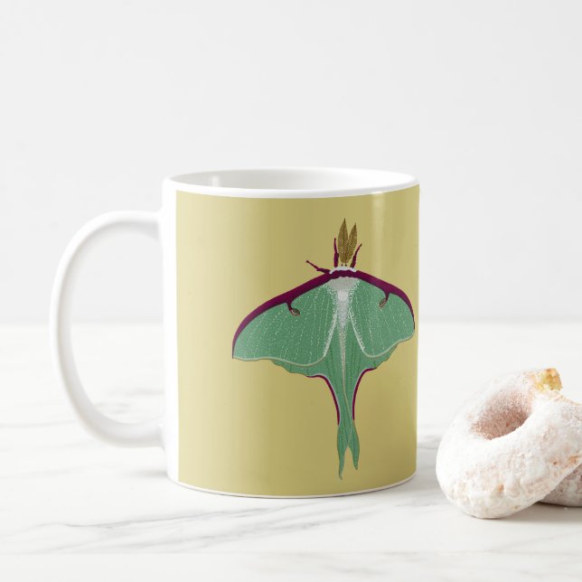 Taza De Café Luna Moth (Con donut)