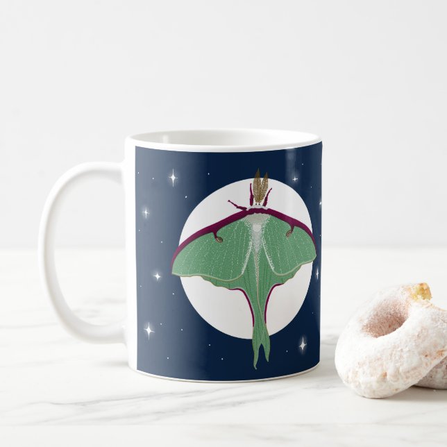 Taza De Café Luna Moth (Con donut)