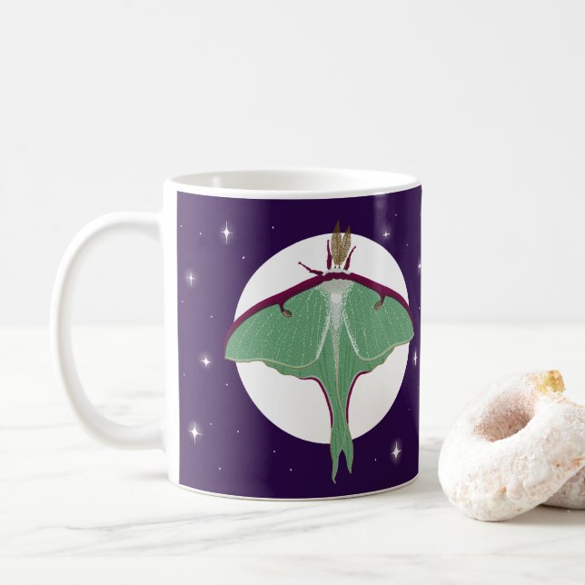 Taza De Café Luna Moth (Con donut)