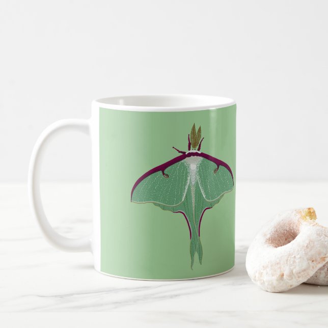 Taza De Café Luna Moth (Con donut)