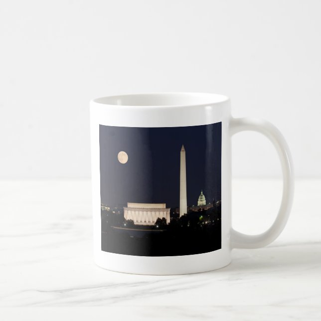 Taza De Café Luna sobre Washington DC (Derecha)