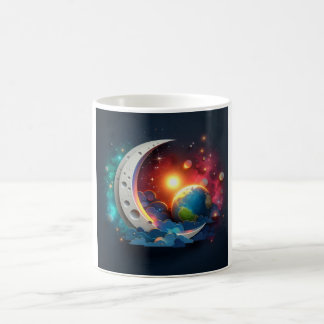 Taza De Café Luna y estrellas