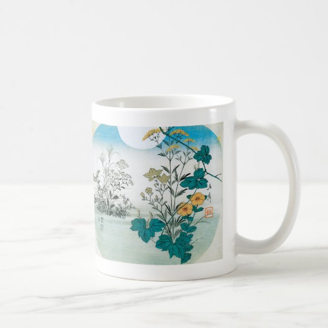 Taza De Café Luna y flores (Derecha)