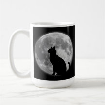 Luna y gato negro