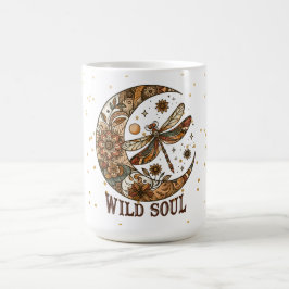 Taza De Café Luna y libélula