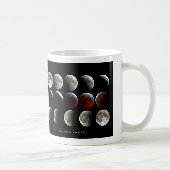 Taza De Café “Lunar eclipse,March 2007” (Derecha)