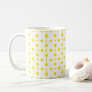 Taza De Café Lunares amarillos, Patrón de lunares, Lunares, pun
