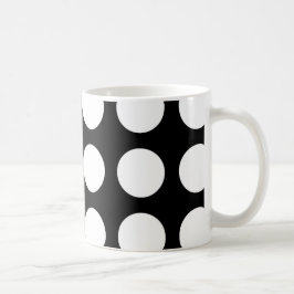 Taza De Café Lunares blancos y negros