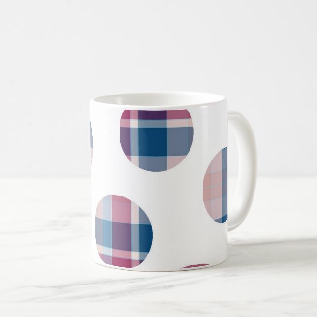 Taza De Café Lunares de Cuadros (Anverso derecho)