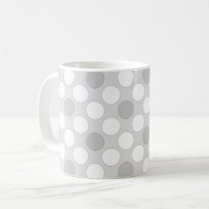 Taza De Café Lunares gris claro de moda