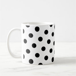 Taza De Café Lunares Negros