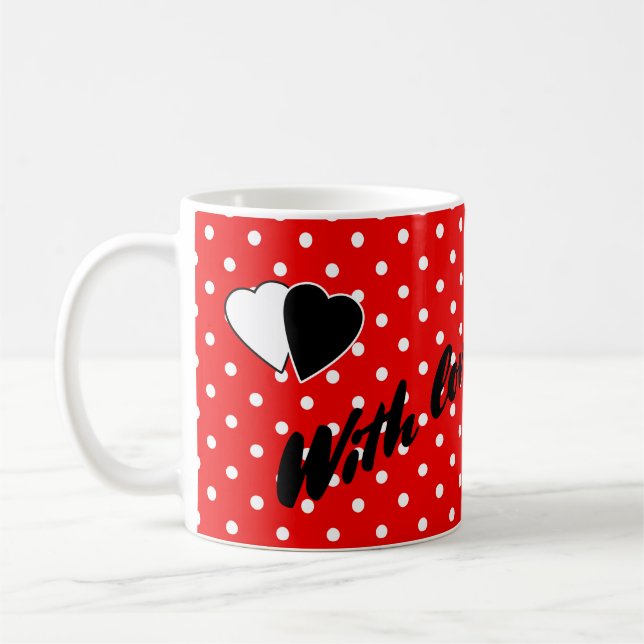 Taza De Café Lunares rojos (Izquierda)