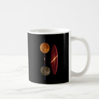 Taza De Café Lunas verticales con una racha lunar