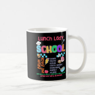 Taza De Café Lunch Lady De Vuelta A La Escuela Tour Cafetería C