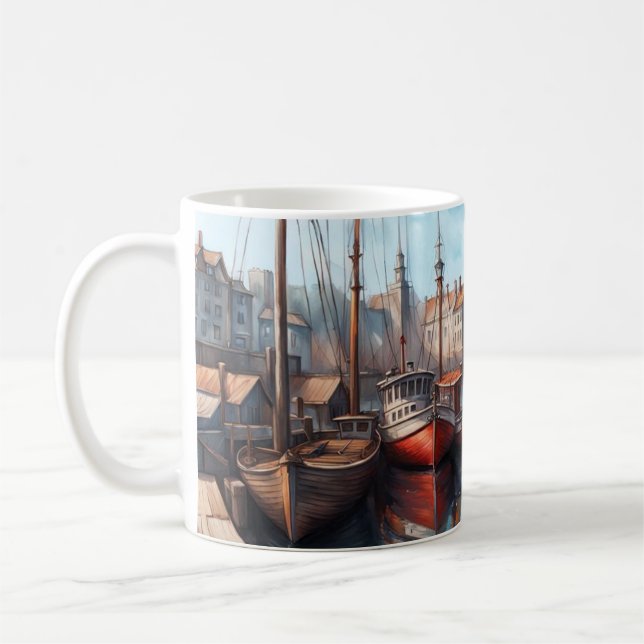 Taza De Café Lunenburg Harbourview (Izquierda)