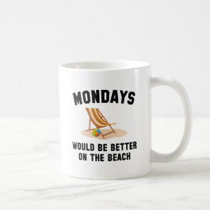 Taza De Café Lunes En La Playa