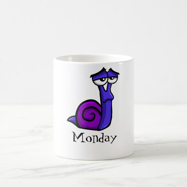 Taza De Café Lunes Sad Snail (Centro)