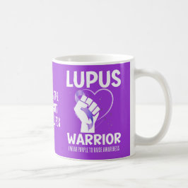 Taza De Café LUPUS WARRIOR Cinta Púrpura Sensibilización