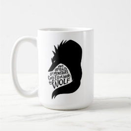 Taza De Café Lupus Warrior Mug – Hand-Lettered Wolf Quote