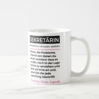 Taza De Café Lustig Sekretärin, Assistenz, Büro Spruch Geschenk