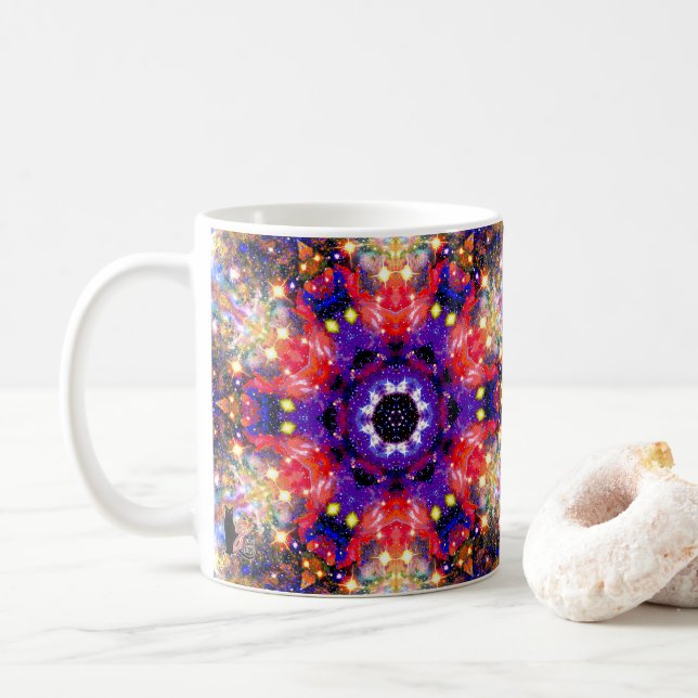 Taza De Café Lustrous Stellar Kaleid (Con donut)
