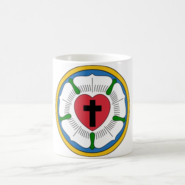 Taza De Café Lutheranism Martin Luther Rosa  (Centro)