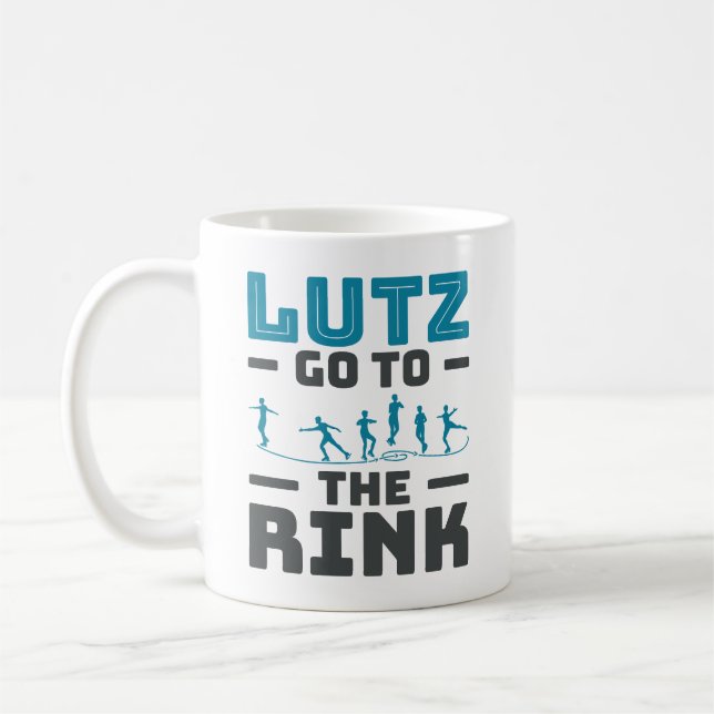 Taza De Café Lutz vaya a los hombres de patinaje artístico sobr (Izquierda)