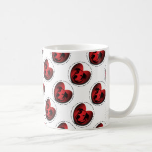 Taza De Café Luv-A-Bull Bulldog americano Pit Bull Heart