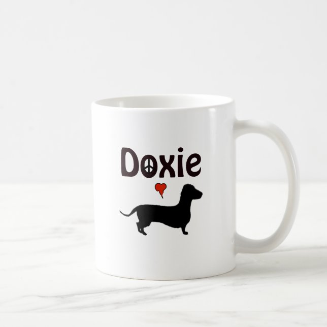 Taza De Café luv del doxie (Derecha)