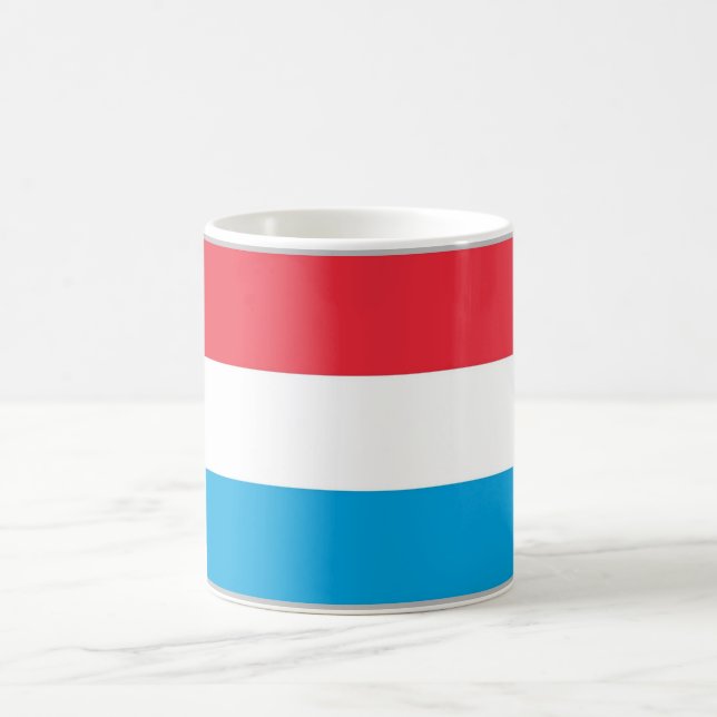 Taza De Café Luxemburgo - bandera - (Centro)