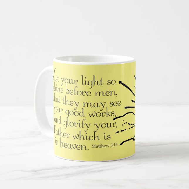 Taza De Café Luz brilla (Anverso izquierdo)