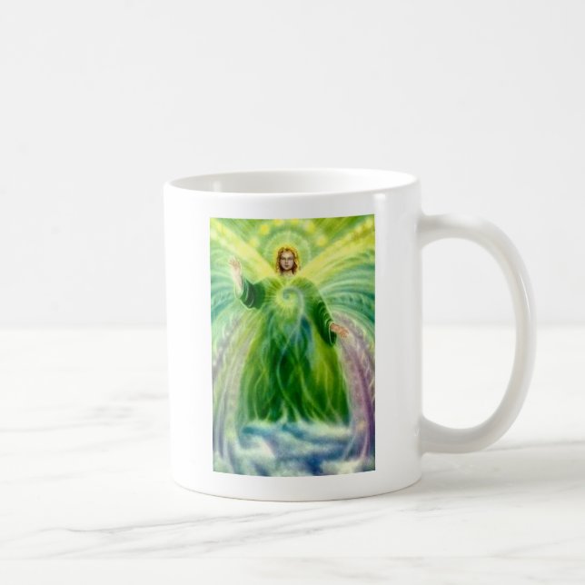 Taza De Café Luz curativa de Raphael del arcángel (Derecha)
