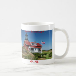 Taza De Café Luz de la isla de Seguin, Maine
